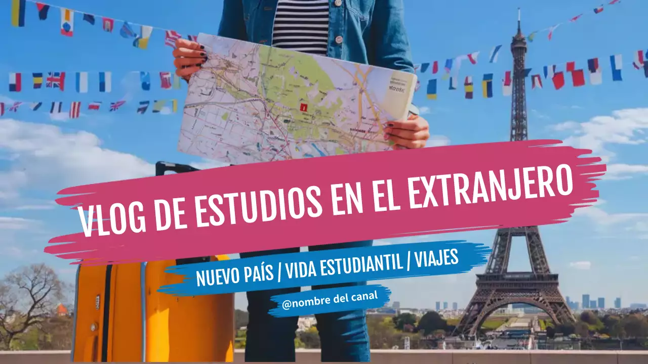 rosa azul estudiar en el extranjero vlog estilo moderno