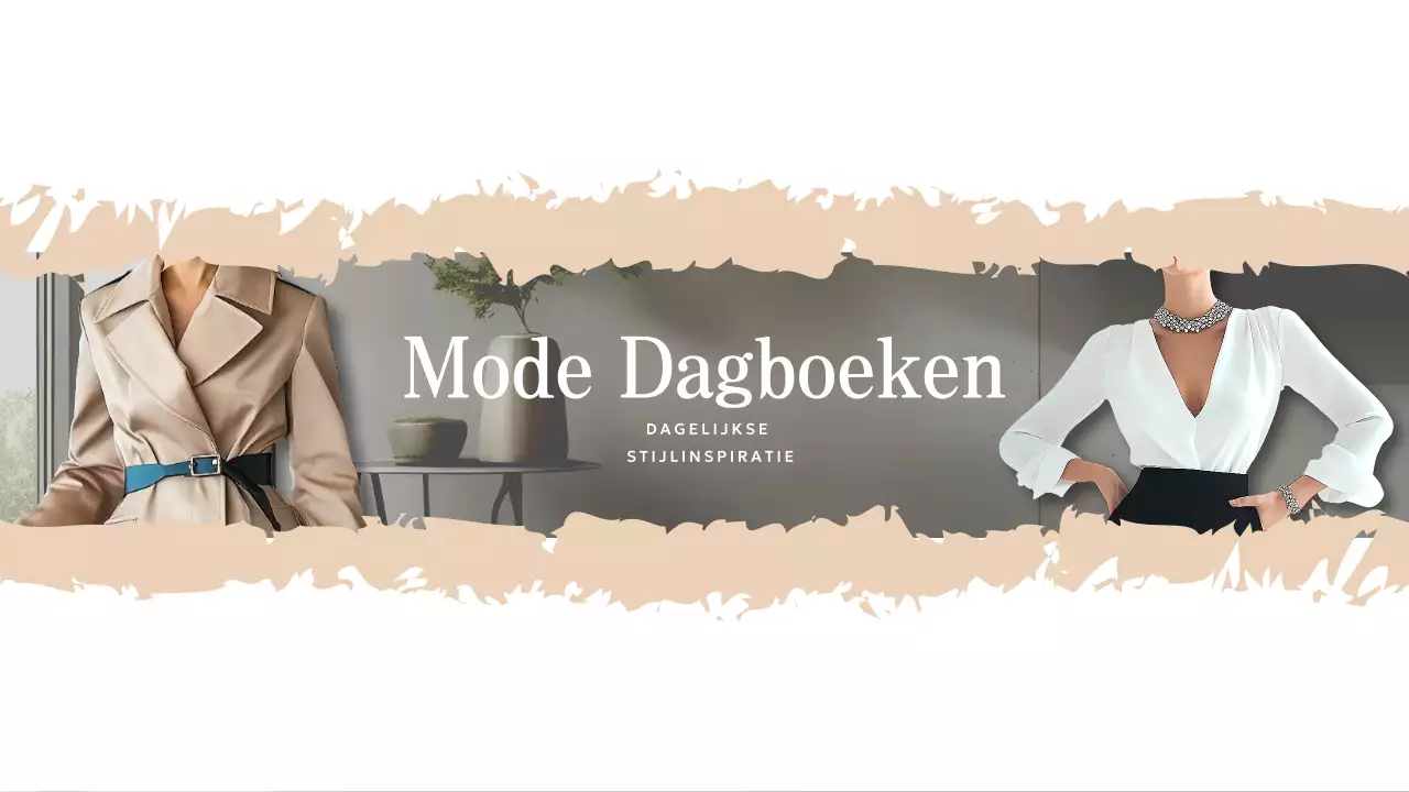 beige elegante mode Dagboeken