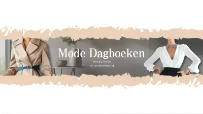 beige elegante mode Dagboeken