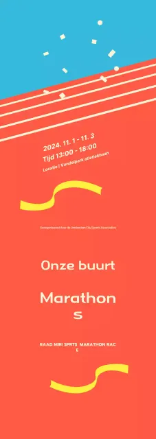 Fel oranje marathonevenement
