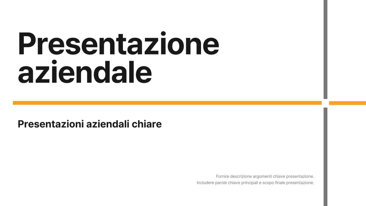 Un semplice rapporto di lavoro in giallo e grigio