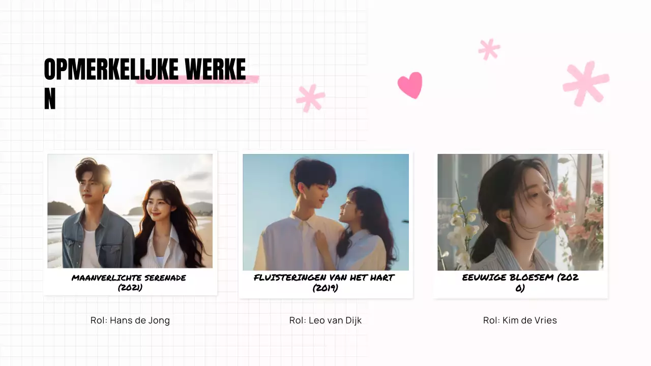 TRENDY ESTHETISCH STIJLVOL K-DRAMA PITCH DECK ACTRICE PRESENTATIE