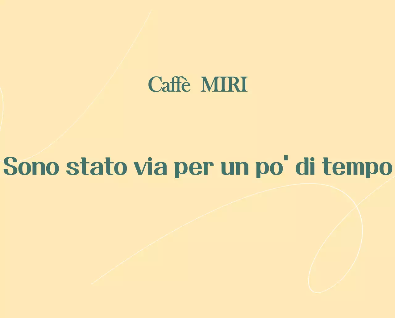 Un moderno calendario dei caffè con i consigli per la bevanda del mese