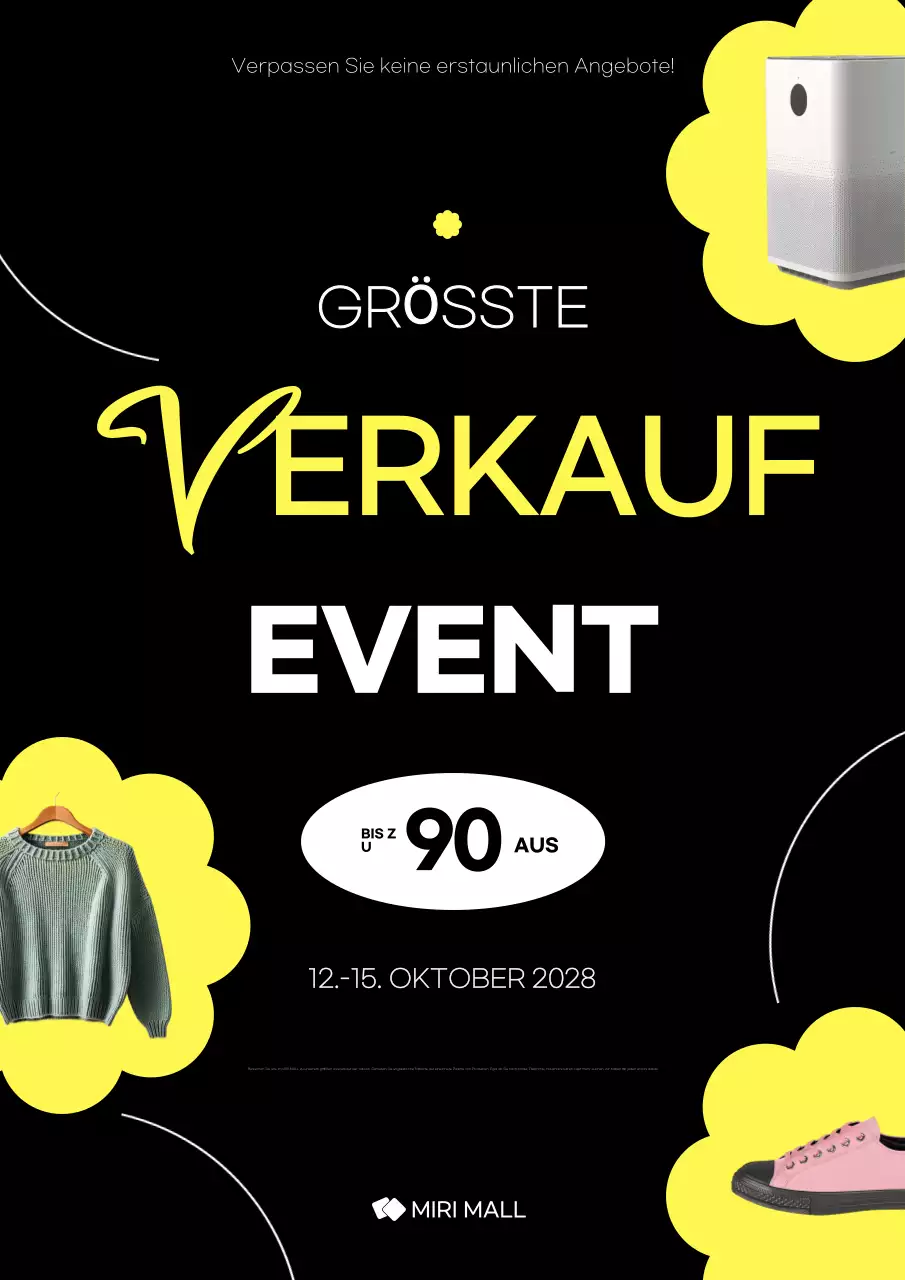 black modern sale promotion