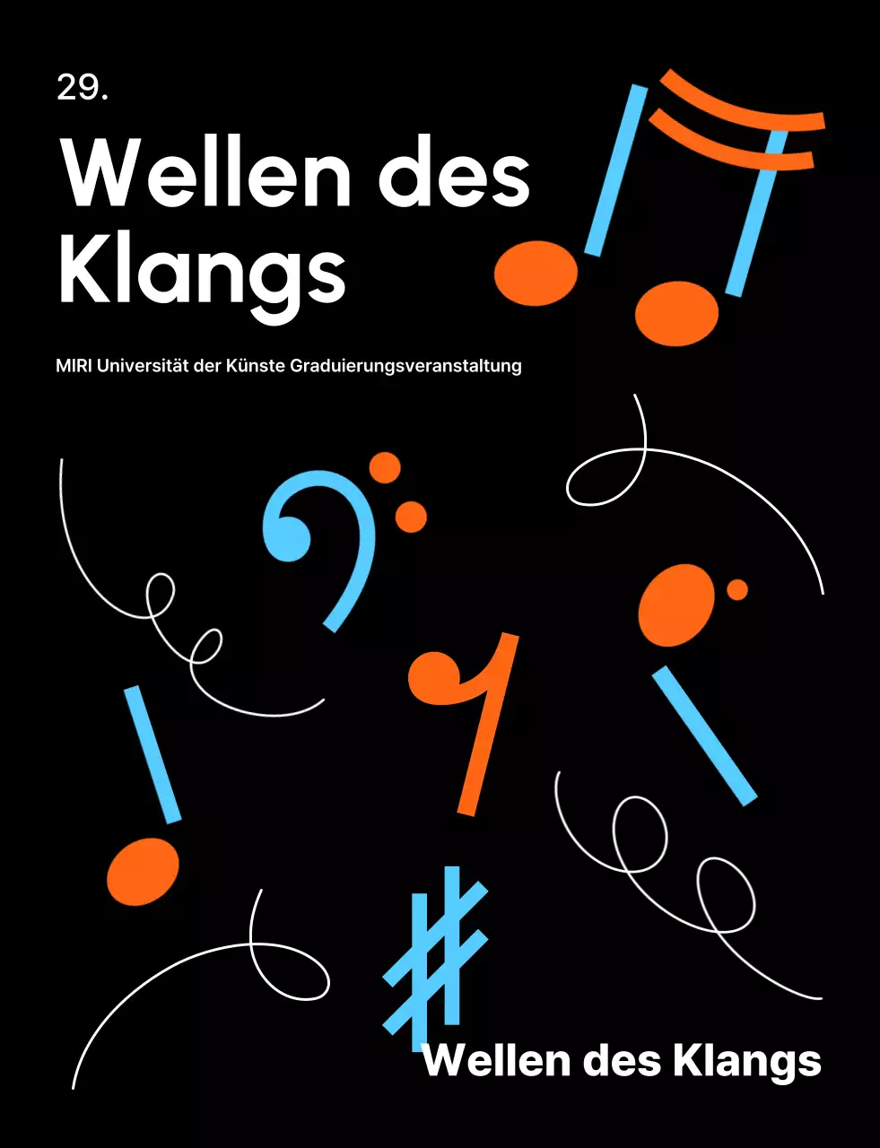 Schwarze Kleidung für moderne Musik