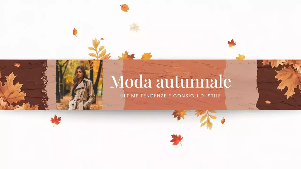 Marrone Moderno Autunno Moda Canale YouTube Arte