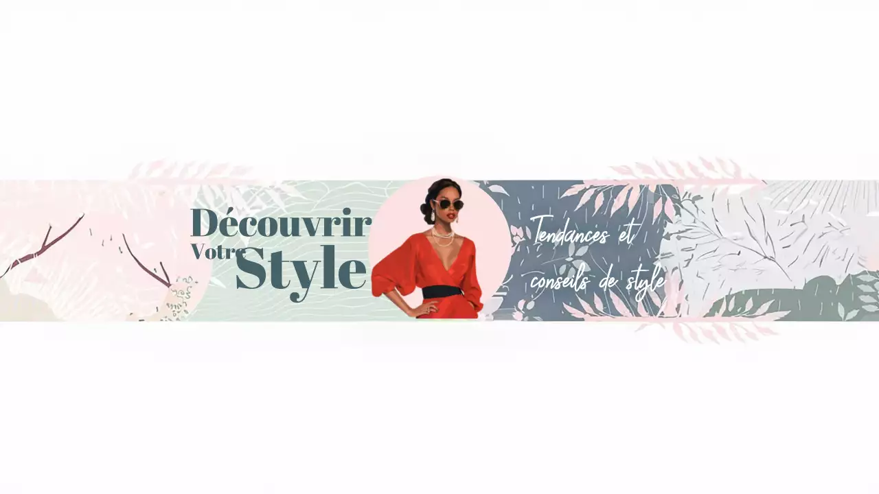 Coral Modern Fashion Guide YouTube Channel Art