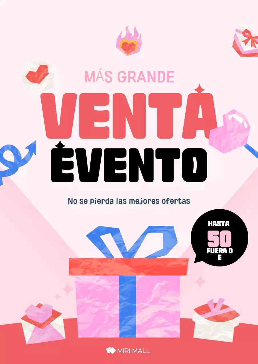 promoción de rebajas pink bold