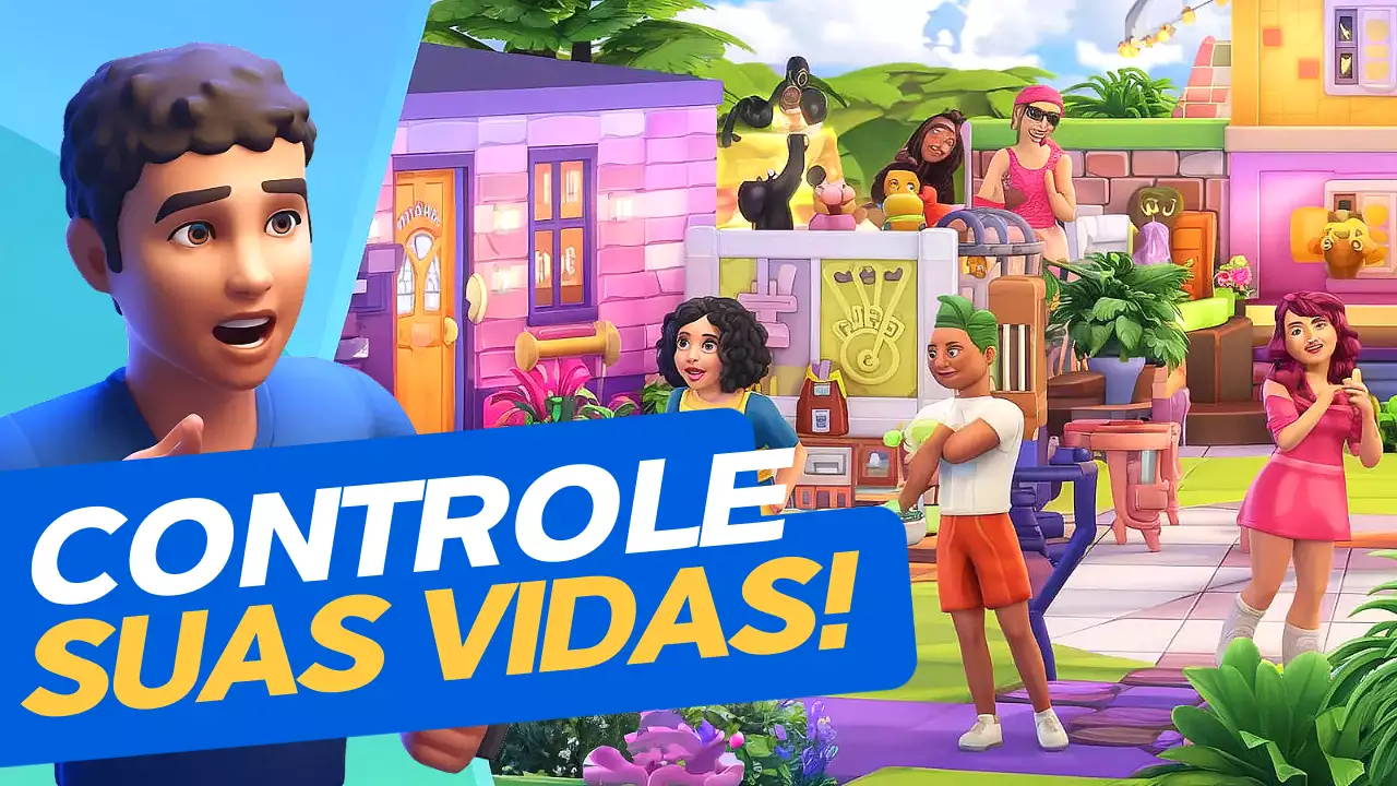 Anúncio de simulação de animação do arco-íris