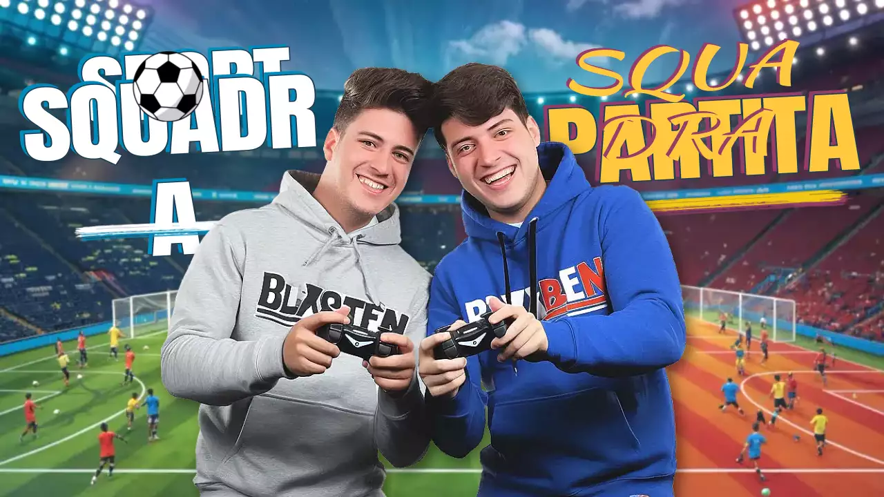 Evento di gioco moderno blu