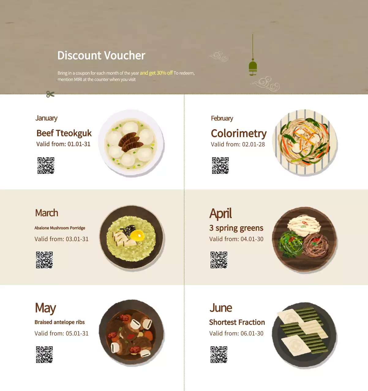 Kalender Makanan Tradisional Krem