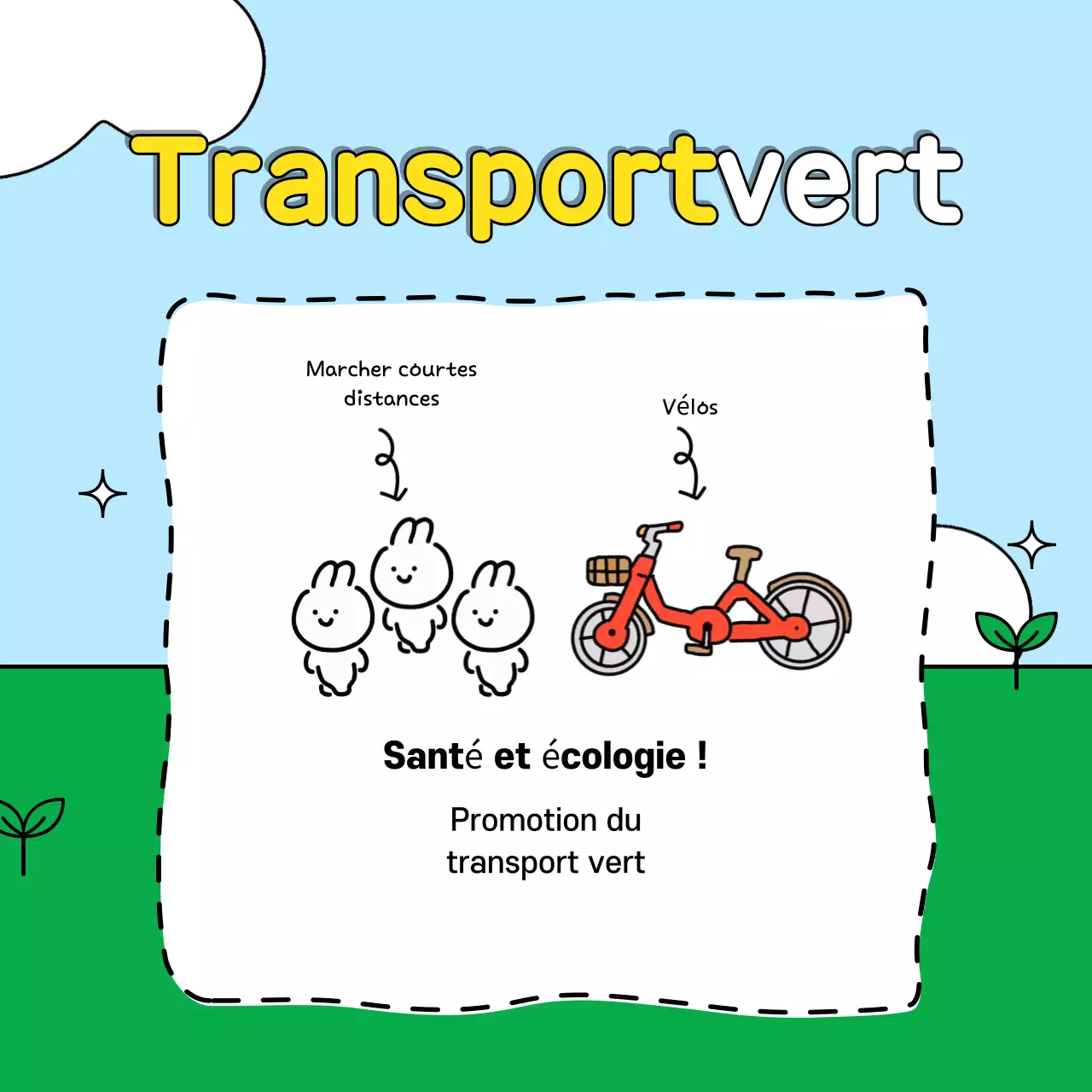 Promouvoir le défi vert et bleu clair pour la vie