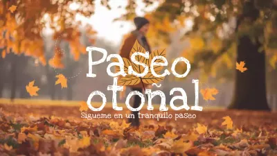 paseo otoñal naranja vlog