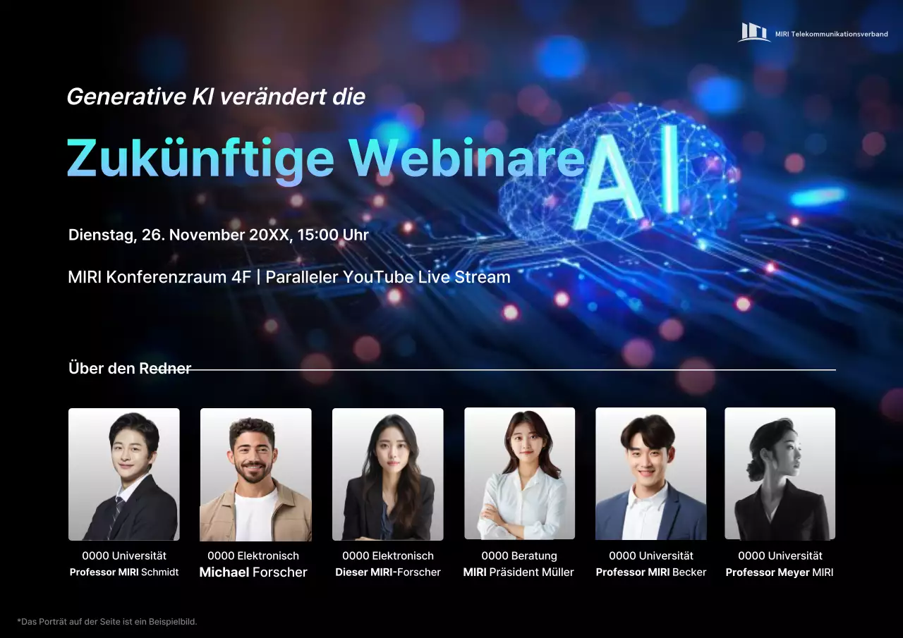 Blue Modern Technology Veranstaltungen