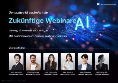 Blue Modern Technology Veranstaltungen