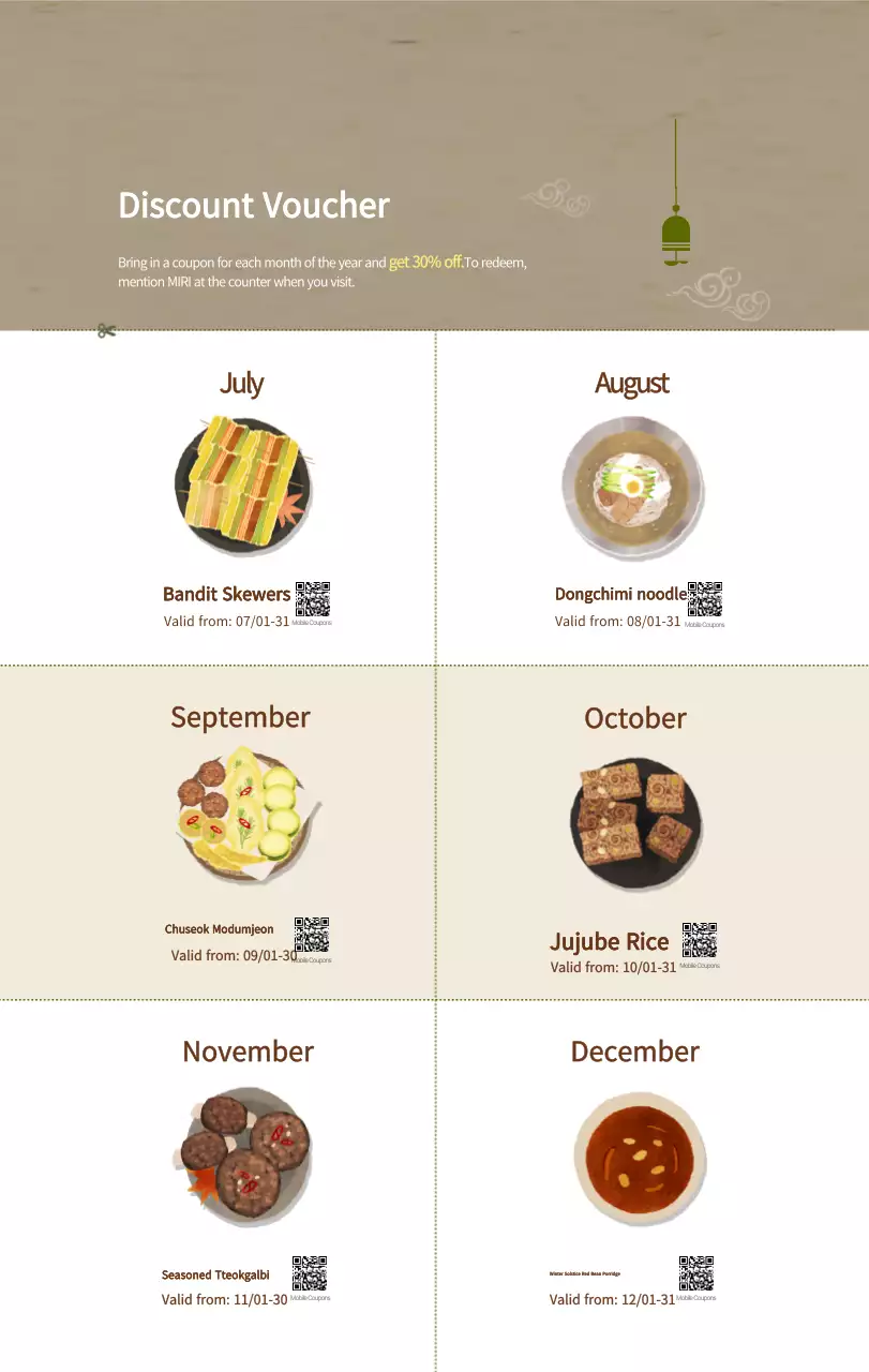 Kalender Makanan Tradisional Krem