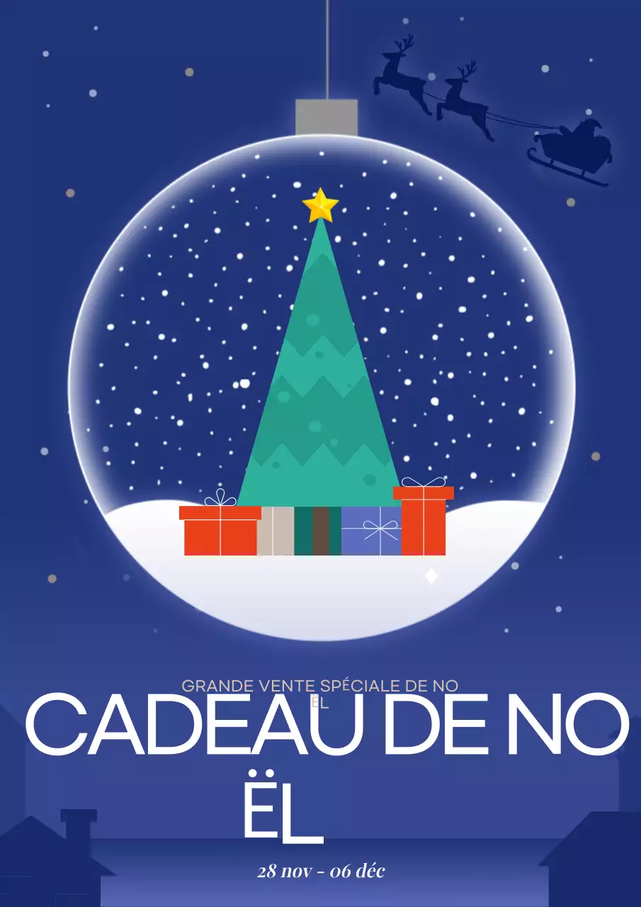 promotion de Noël moderne et bleu