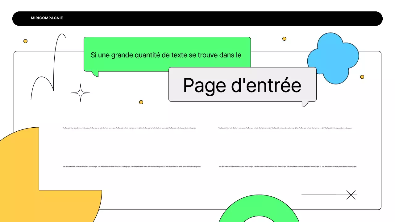 Un plan d'affaires simple en blanc