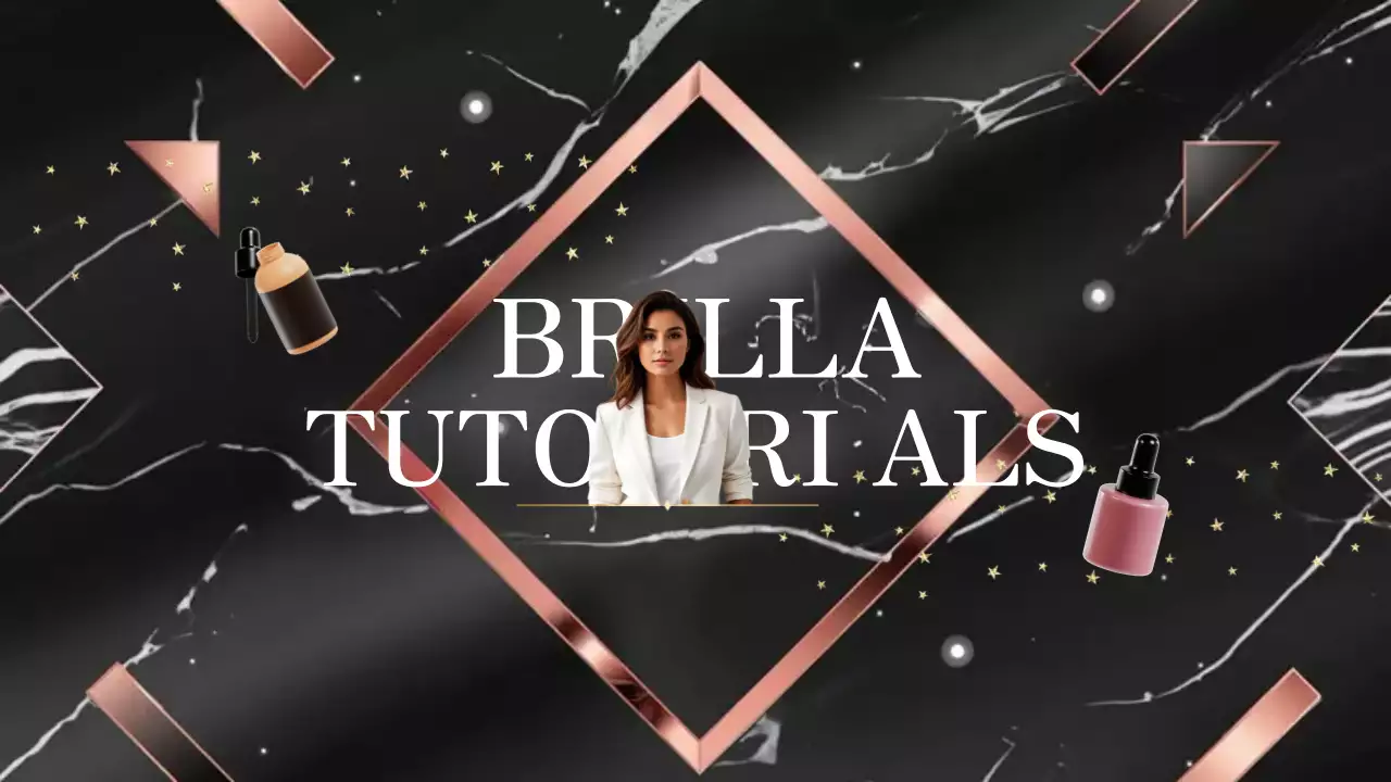 Guía tutorial de belleza moderna negra