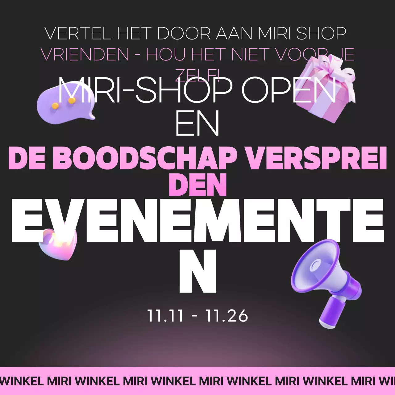 Promoot je zwarte pop-evenement