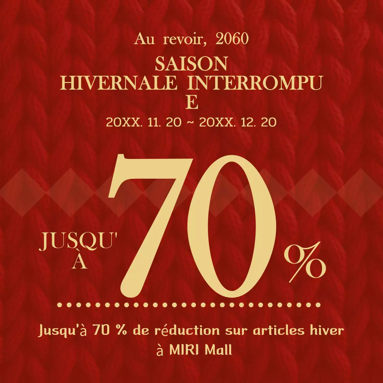 Vente d'hiver Red Vintage