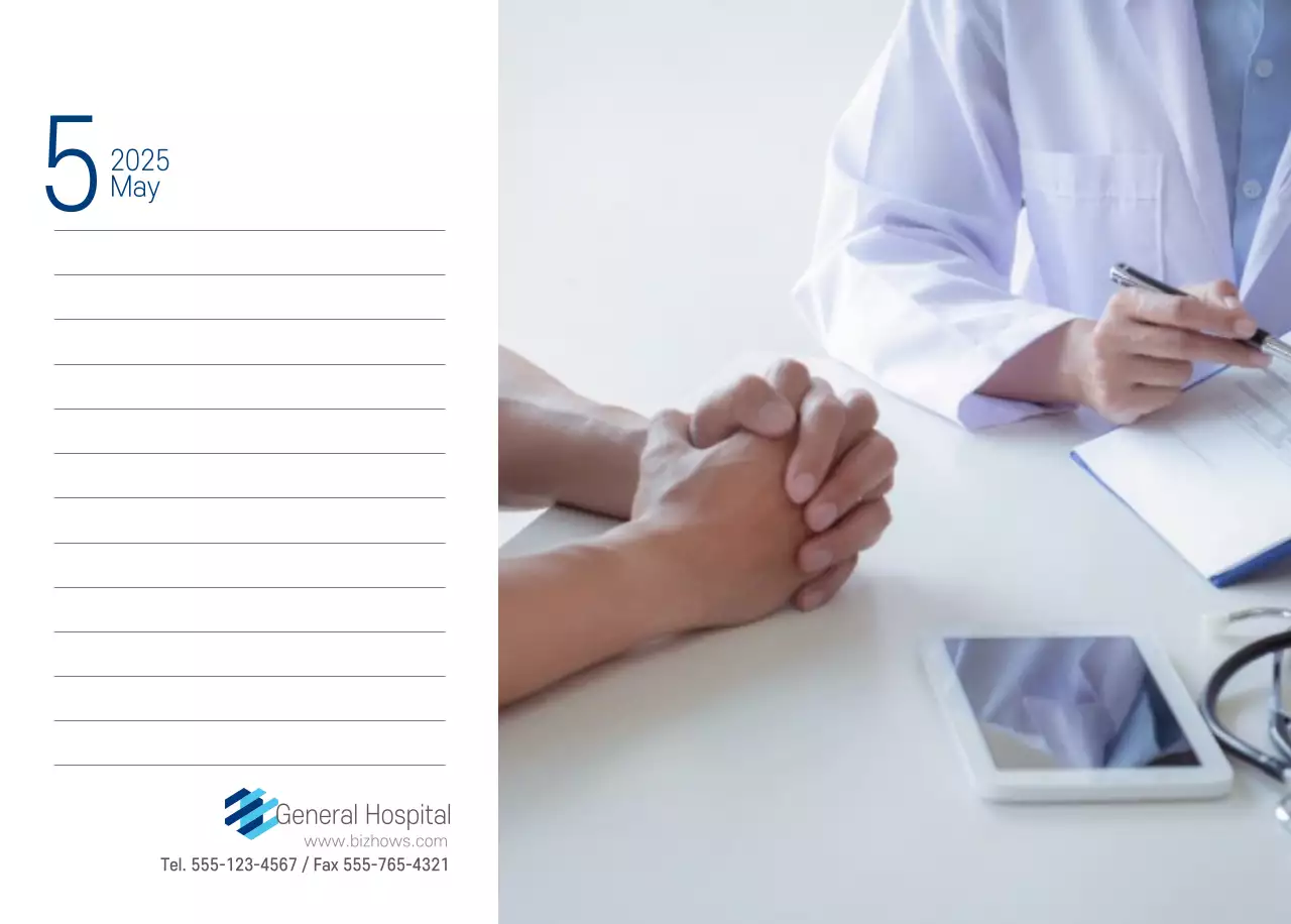 Kalender Promosi Rumah Sakit Sederhana Putih Angkatan Laut