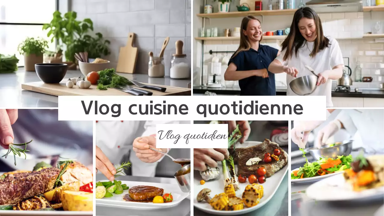beige vert blanc cuisine vlog moderm style