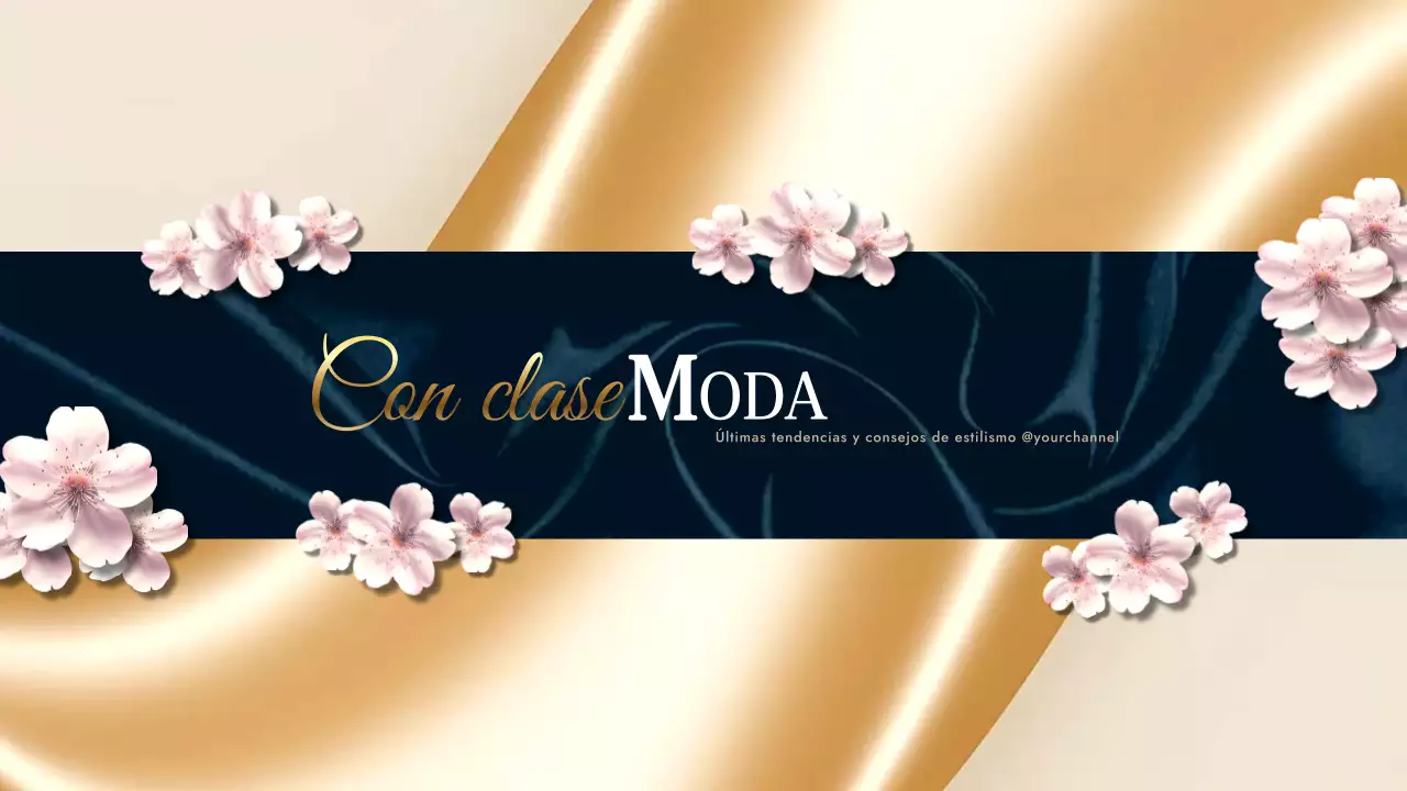 oro moda con clase floral