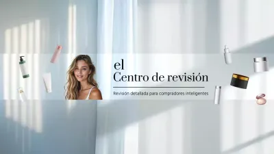 Anuncio de belleza moderna en blanco