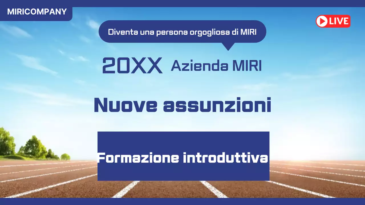 Reclutamento apprendisti blu moderno