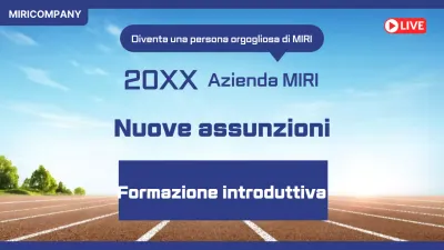 Reclutamento apprendisti blu moderno