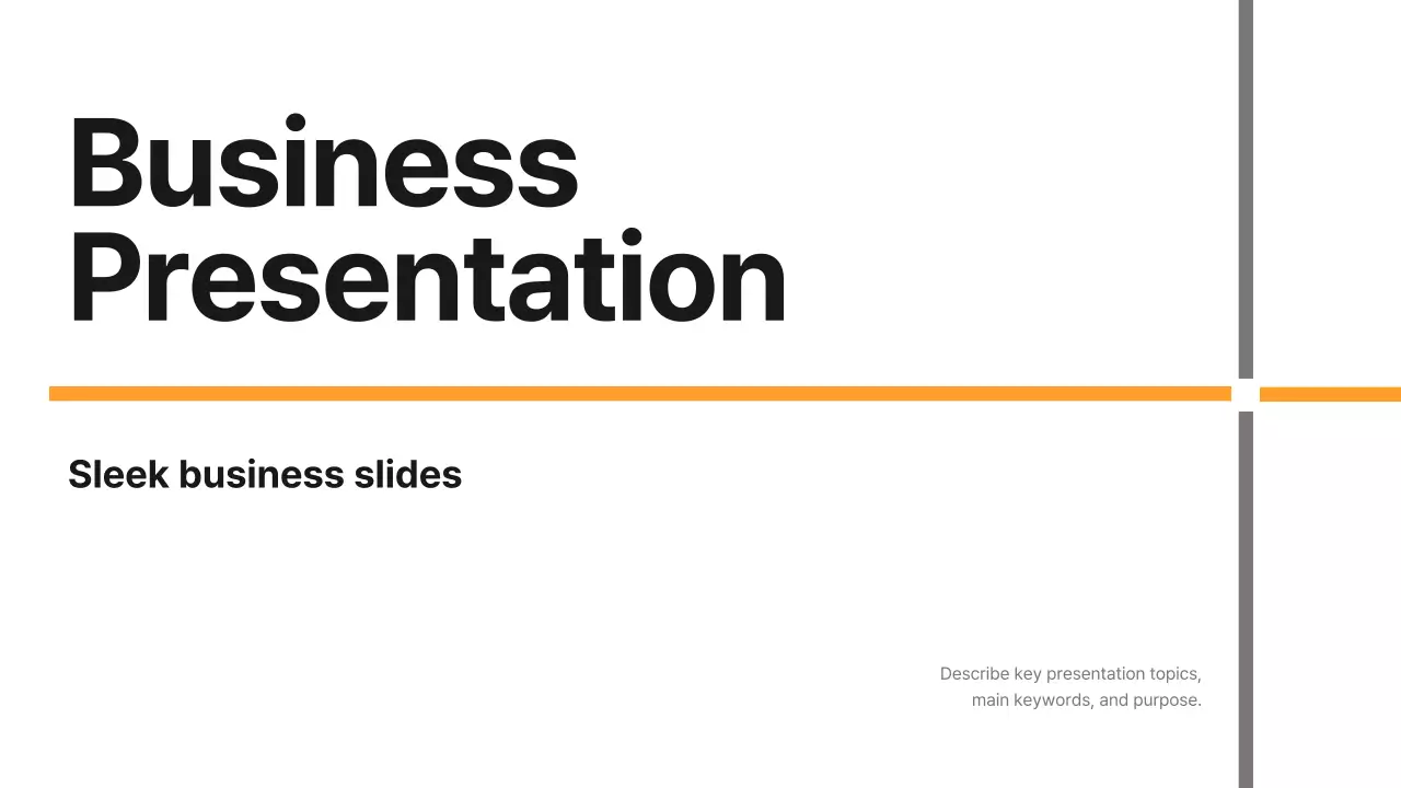 Apresentação de negócios moderna branca