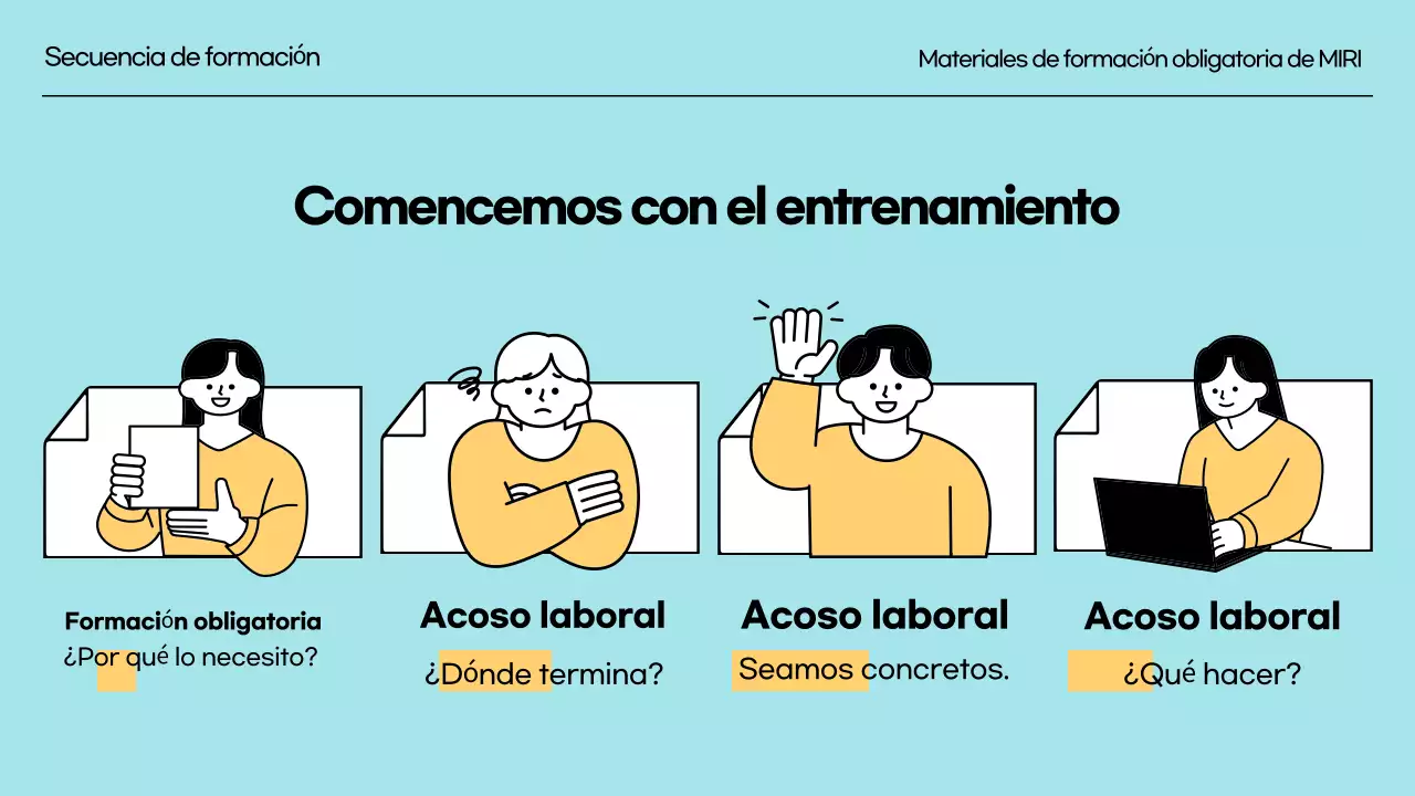 Formación en prevención del acoso laboral Formación reglamentaria