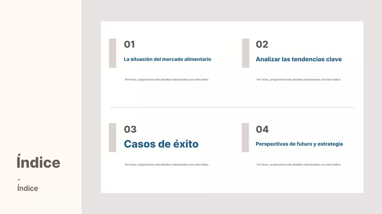 Análisis de la industria moderna del beige