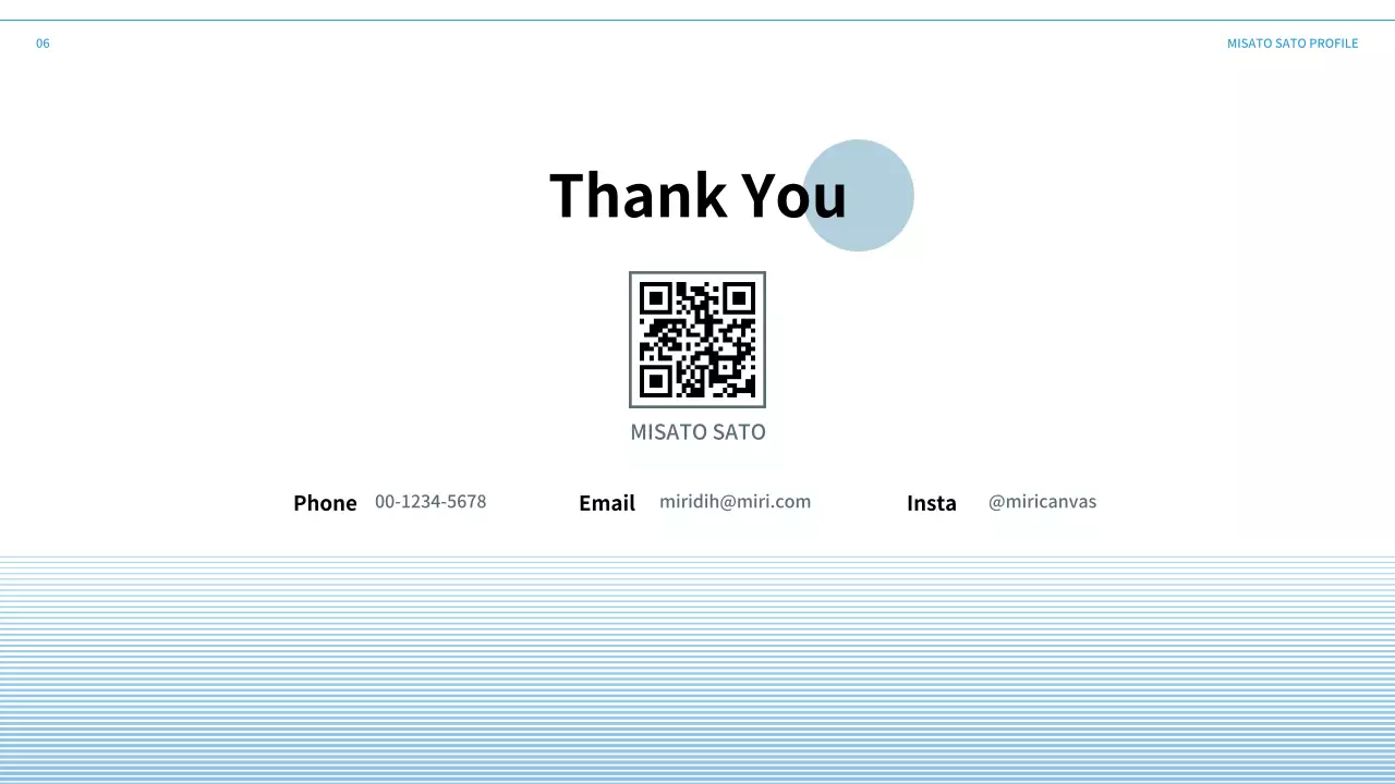 白 モダン プロフィール プレゼンテーション