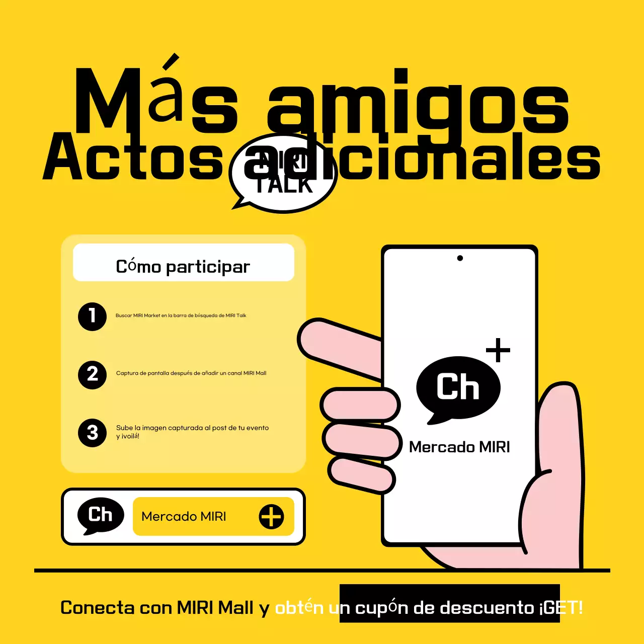 Evento promocional Yellow Modern