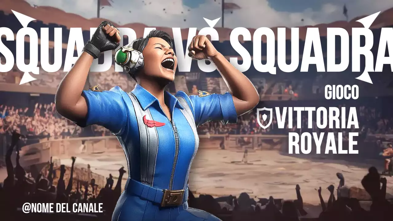 Annuncio di gioco moderno blu