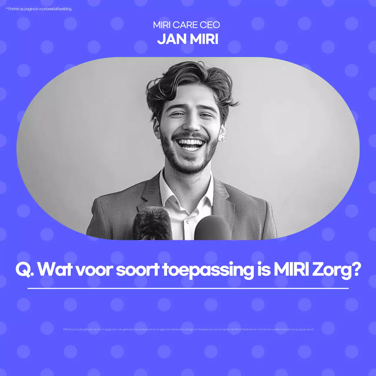 Blauw Modern Interview Sjabloon