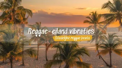 Oranje Tropische Reggae Muziek Afspeellijst