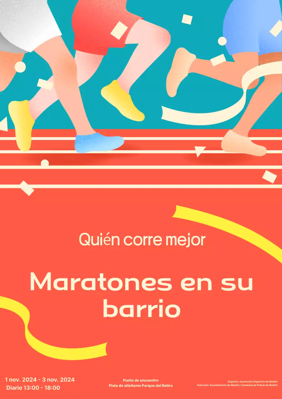 Promover el Maratón Orange Pop