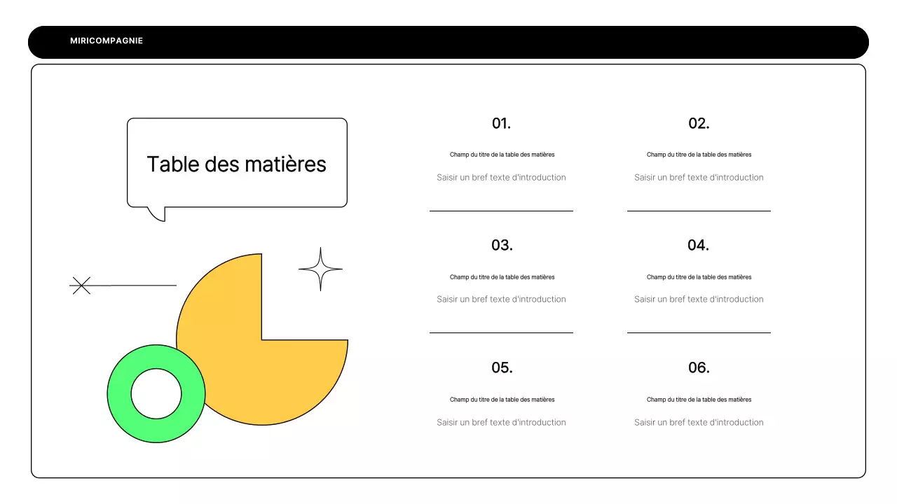 Un plan d'affaires simple en blanc