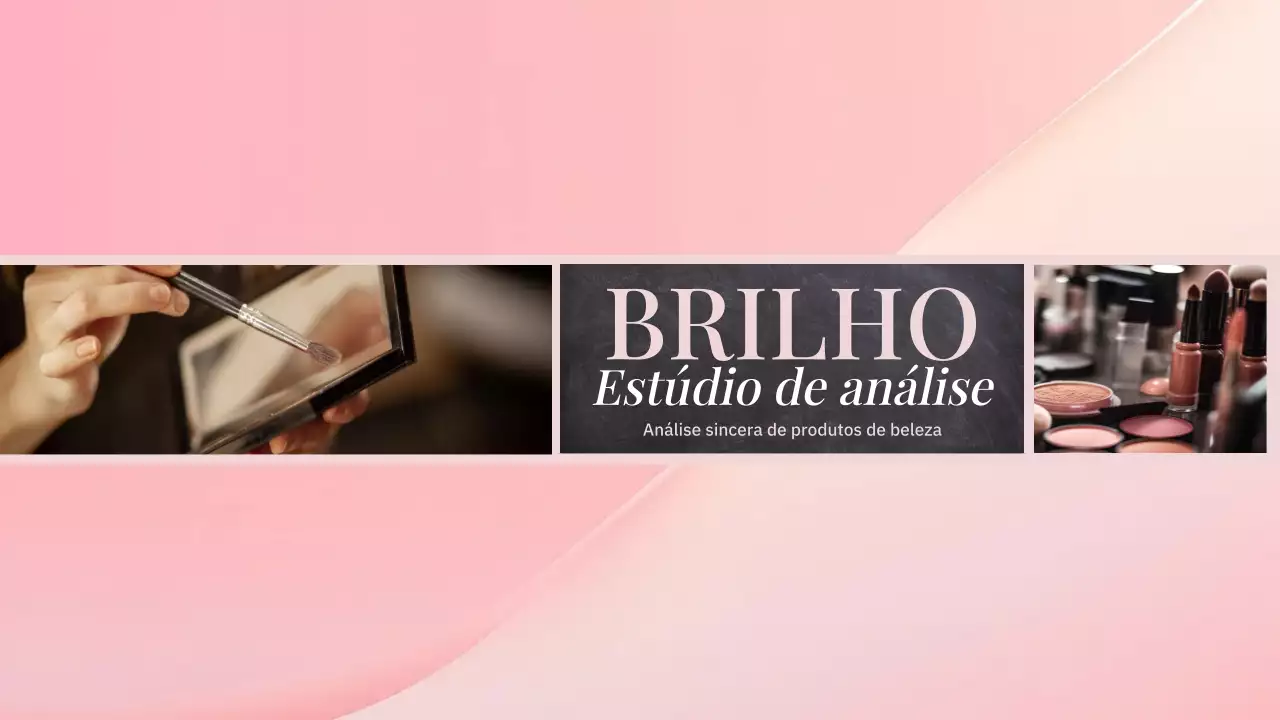 Anúncio de beleza elegante cor-de-rosa