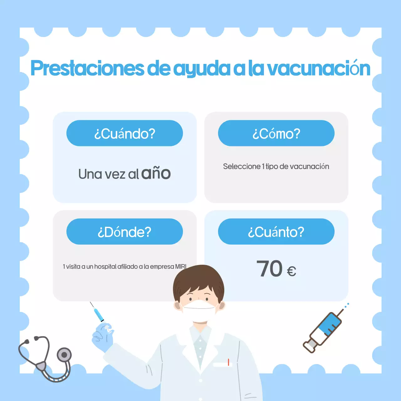 Azul claro Guía simple de salud