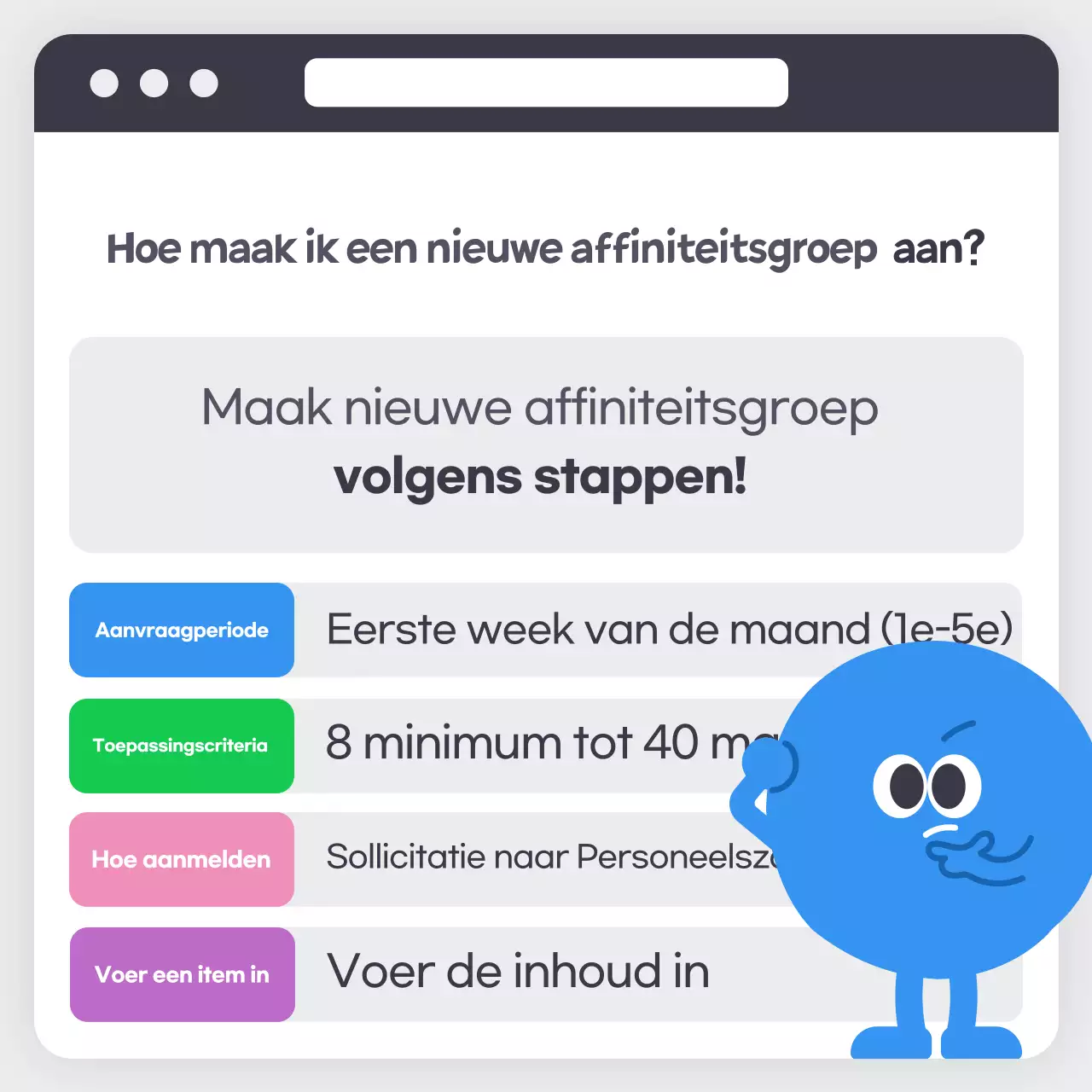 Lichtblauw eenvoudig hoe je een bedrijfsclub opzet om informatie te communiceren