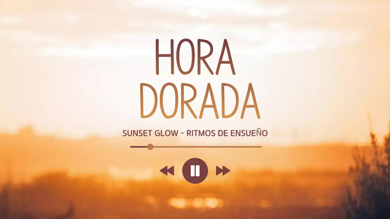 diseño minimalista de listas de reproducción en naranja