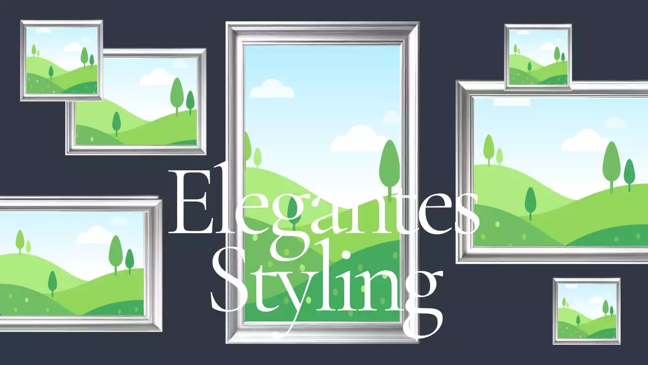 Grau Elegante Mode Anzeige