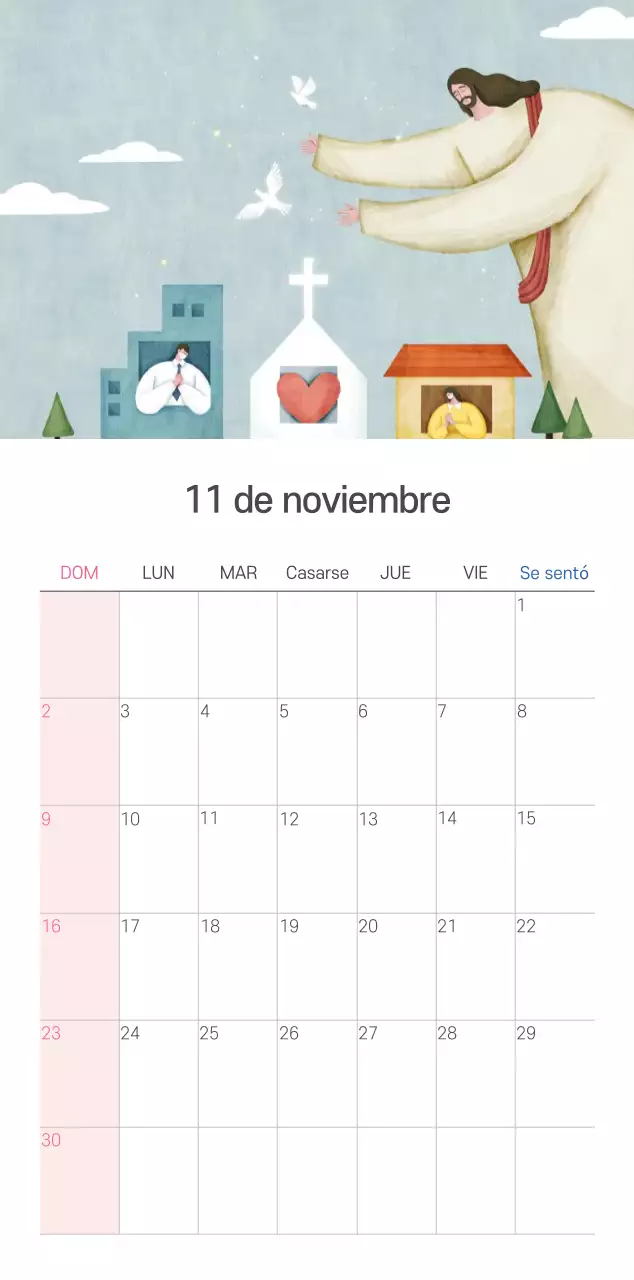 Pastel limpio ilustración iglesia