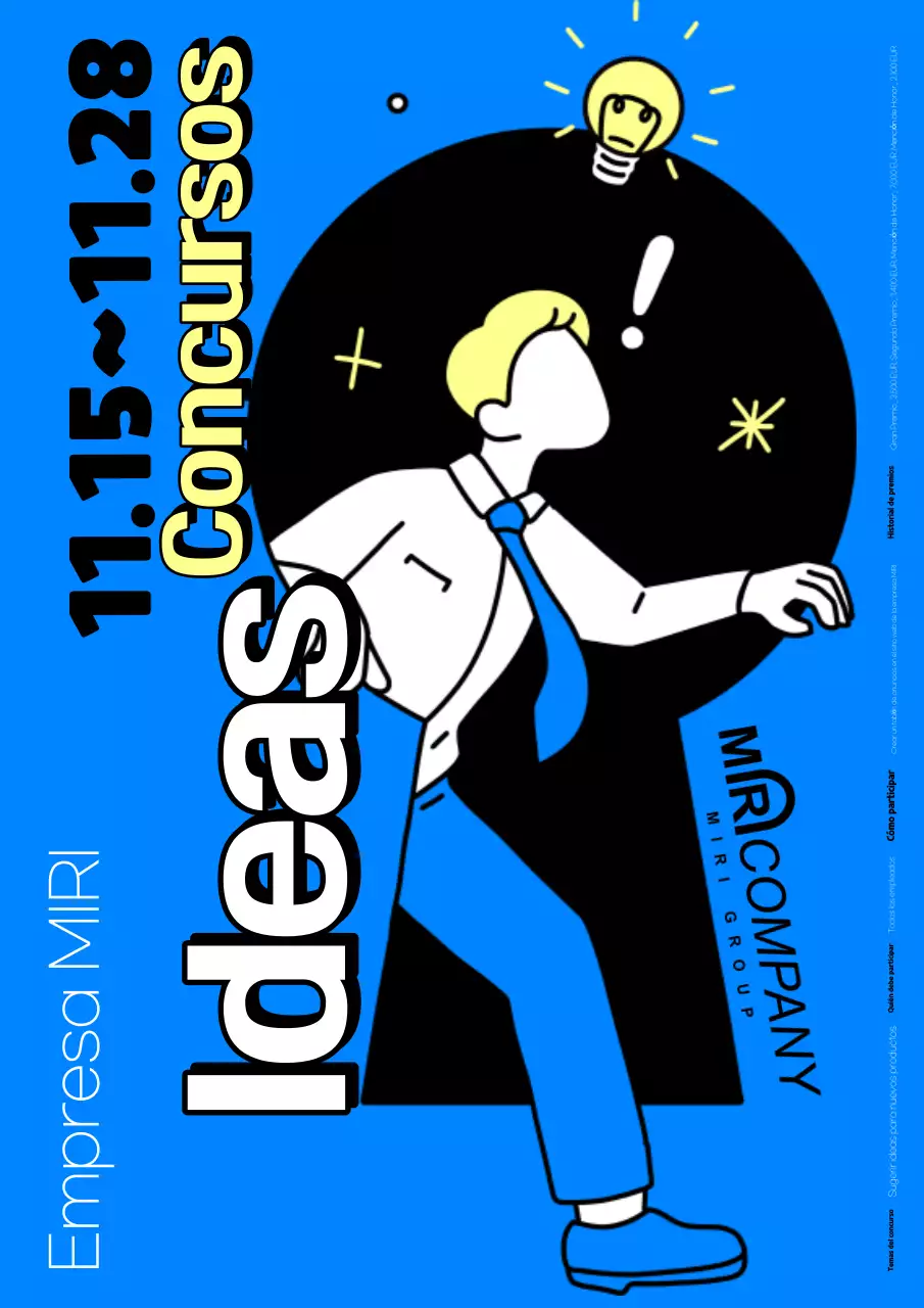 Anuncio de creatividad pop azul