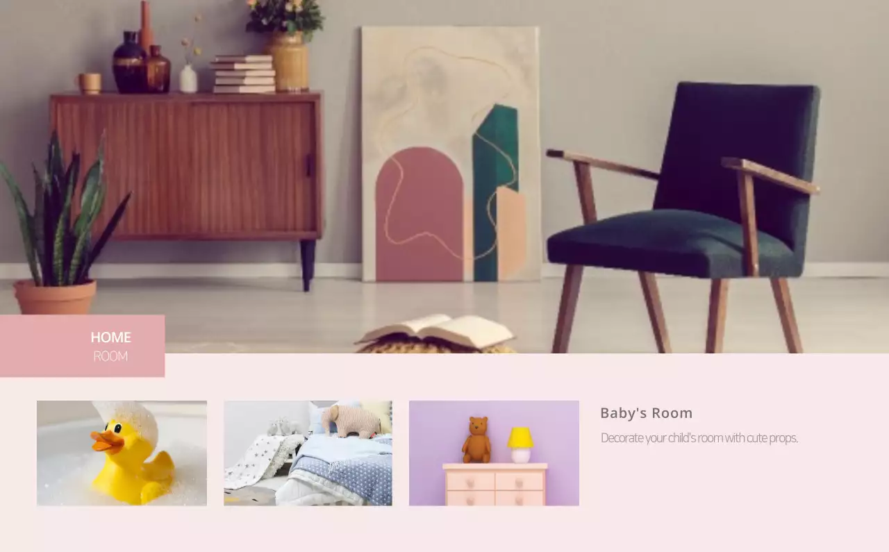 Kalender interior minimalis berwarna krem