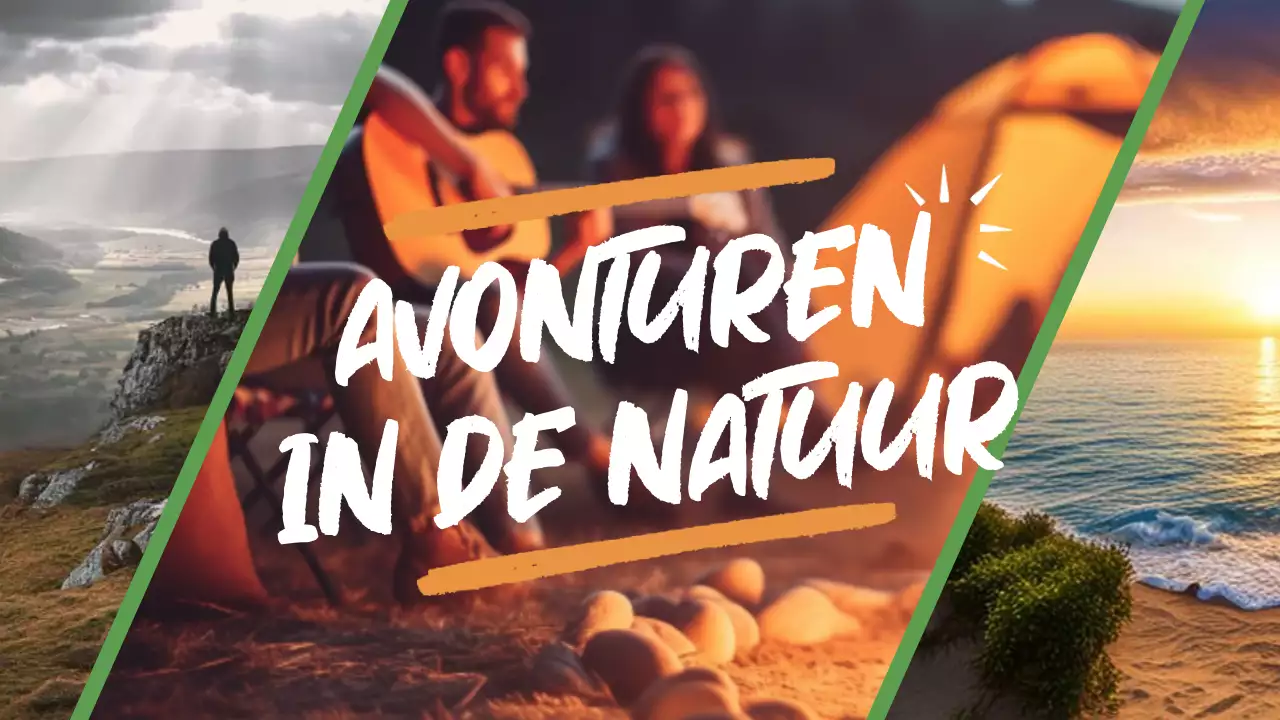 oranje groen avontuur in de natuur vlog